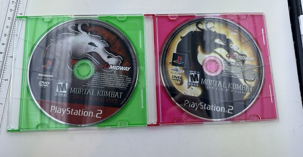 Mortal Kombat Deadly Alliance Deception Game Lot PlayStation 2 PS2 Retro Vintage